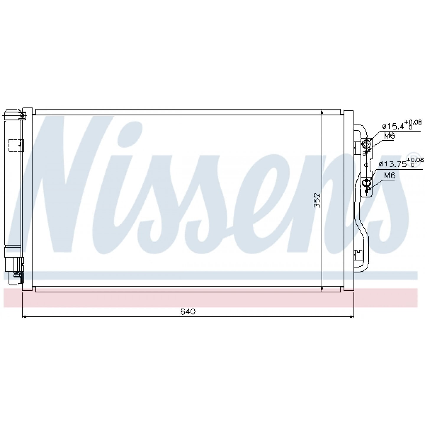 940216 NISSENS Condensatore climatizzatore con riempimento