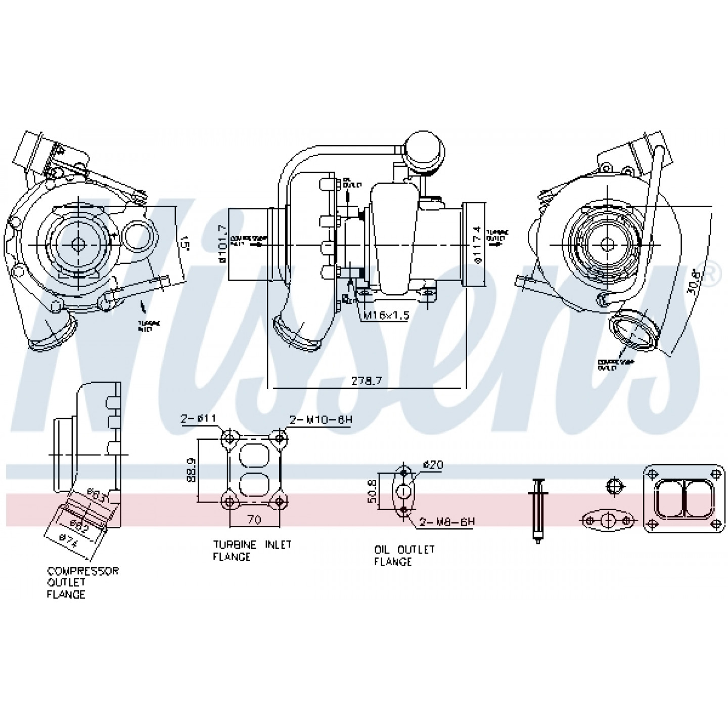 Turbocompressore NISSENS 93734
