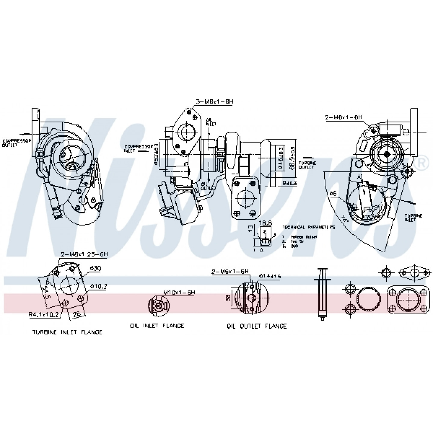 Turbocharger NISSENS 93559