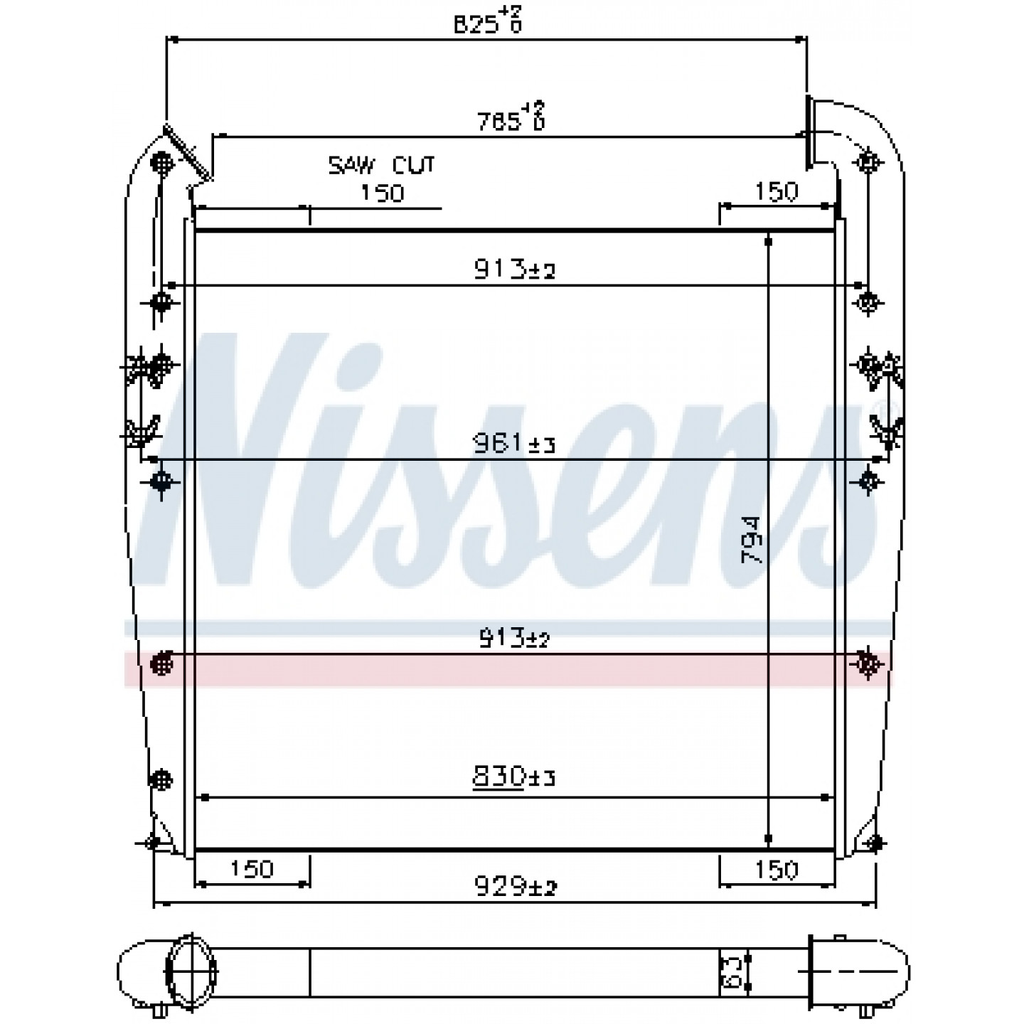 Intercooler, caricatore NISSENS 96960