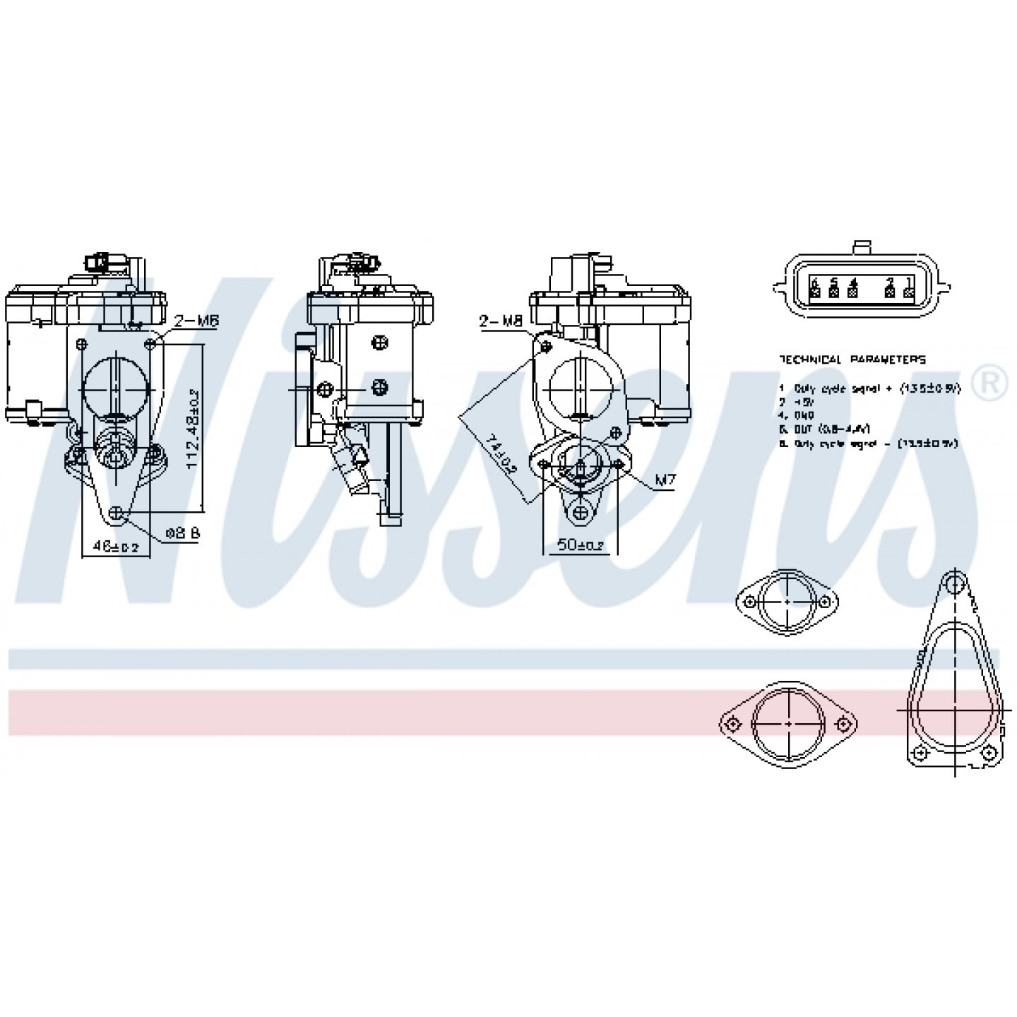 Válvula EGR NISSENS 98272
