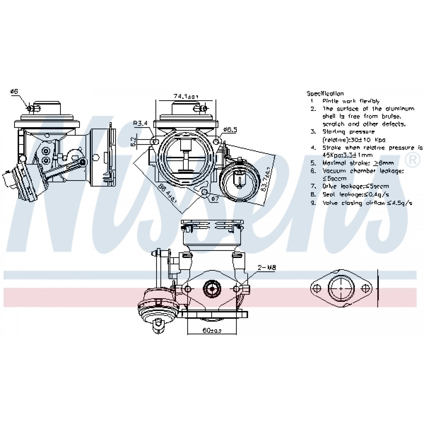 Válvula EGR NISSENS 98299