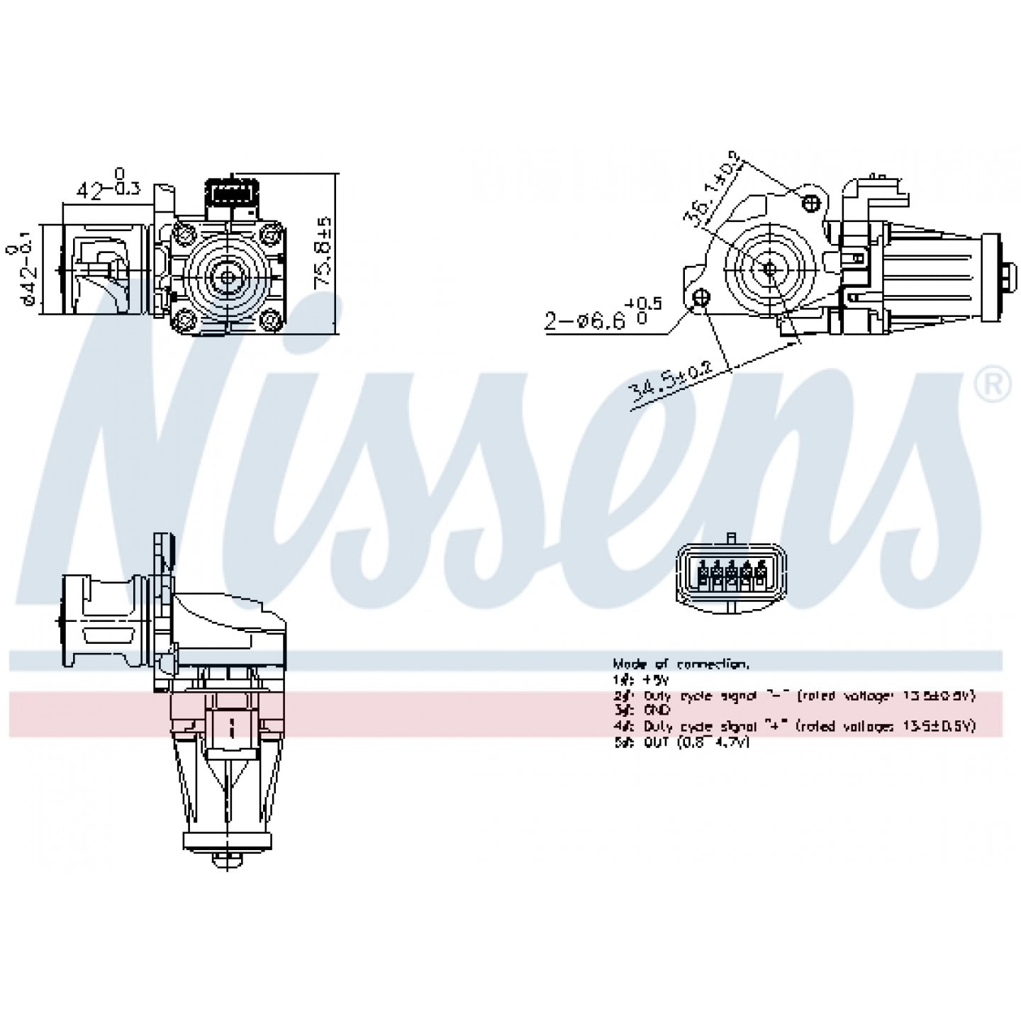Vanne EGR NISSENS 98376
