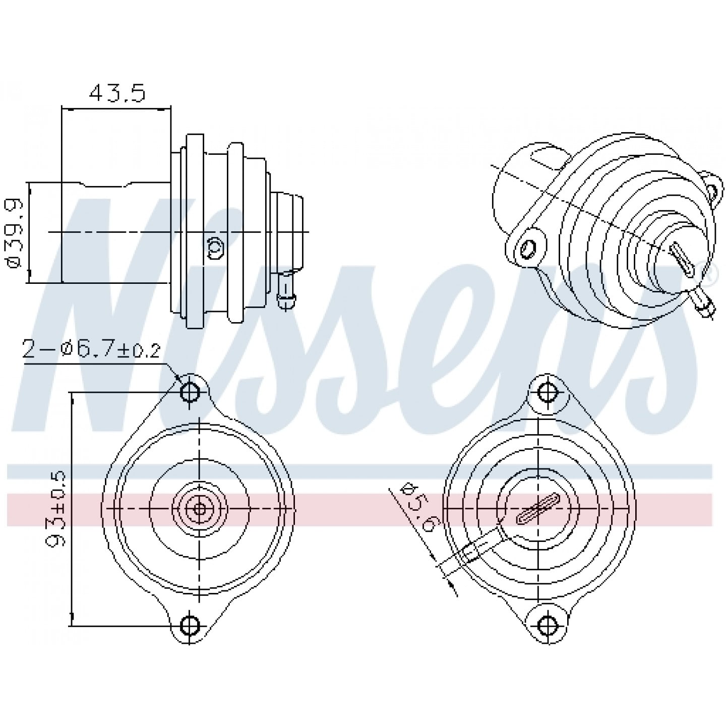 Vanne EGR NISSENS 98472