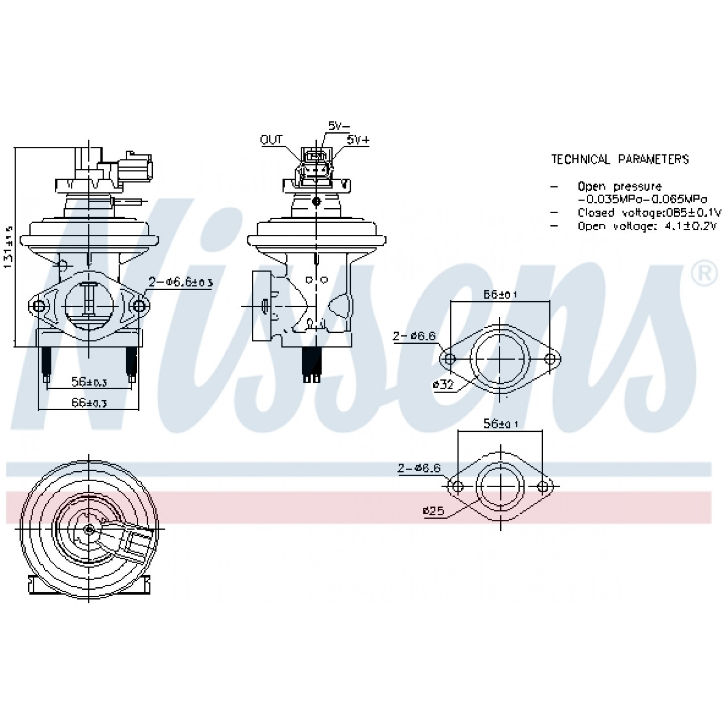 EGR-ventil NISSENS 98474