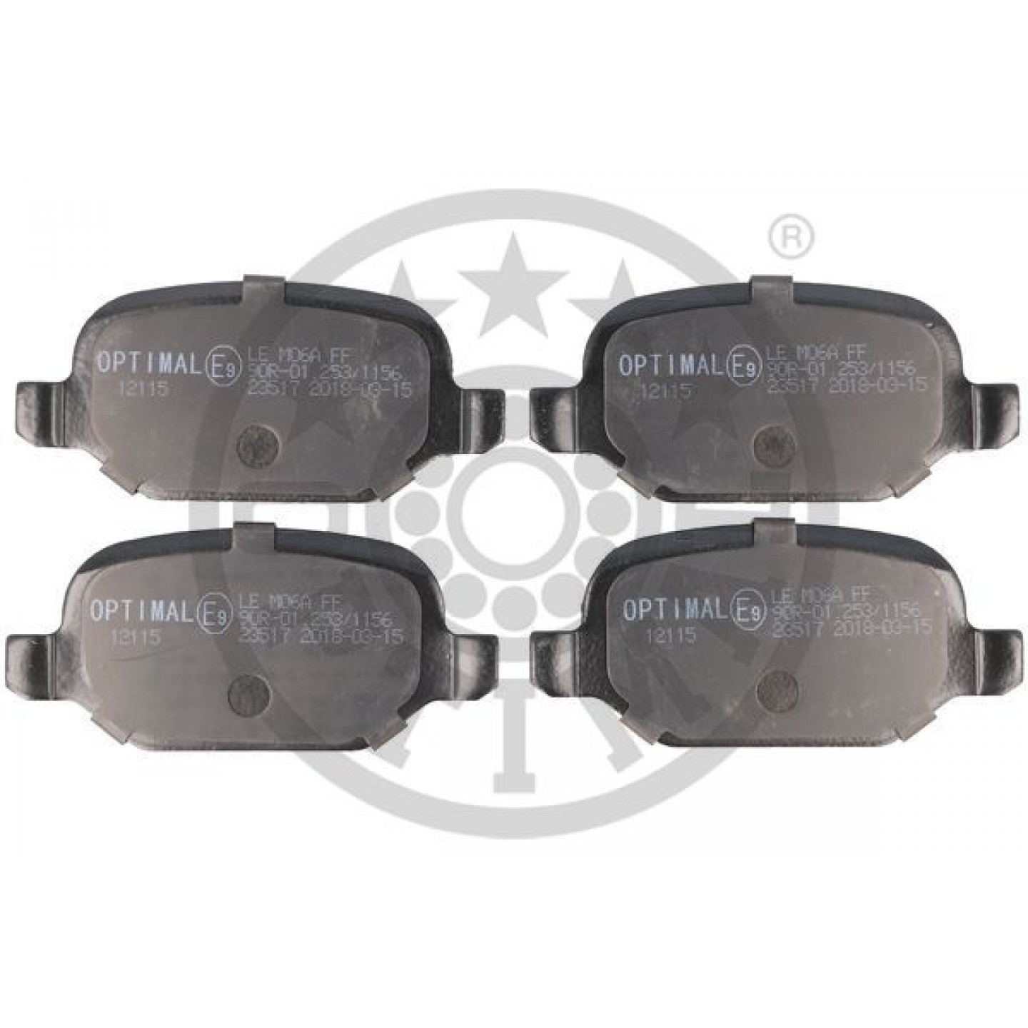 Bremseklodser OPTIMAL BP-12115