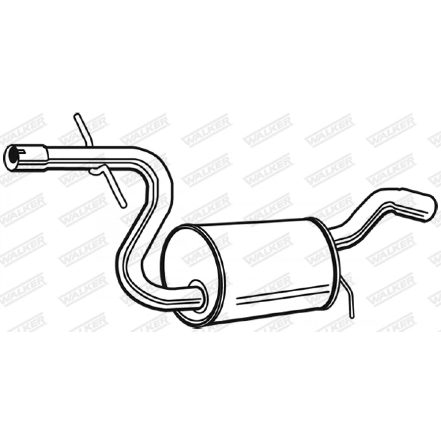 Střední tlumič hluku WALKER 23129