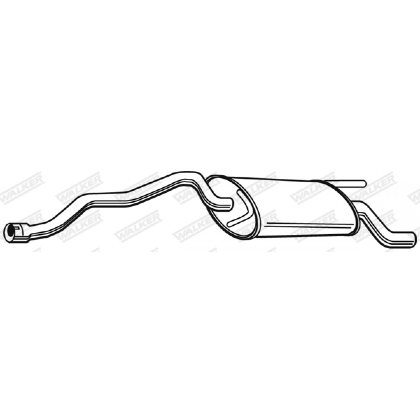 Silenciador posterior WALKER 23204