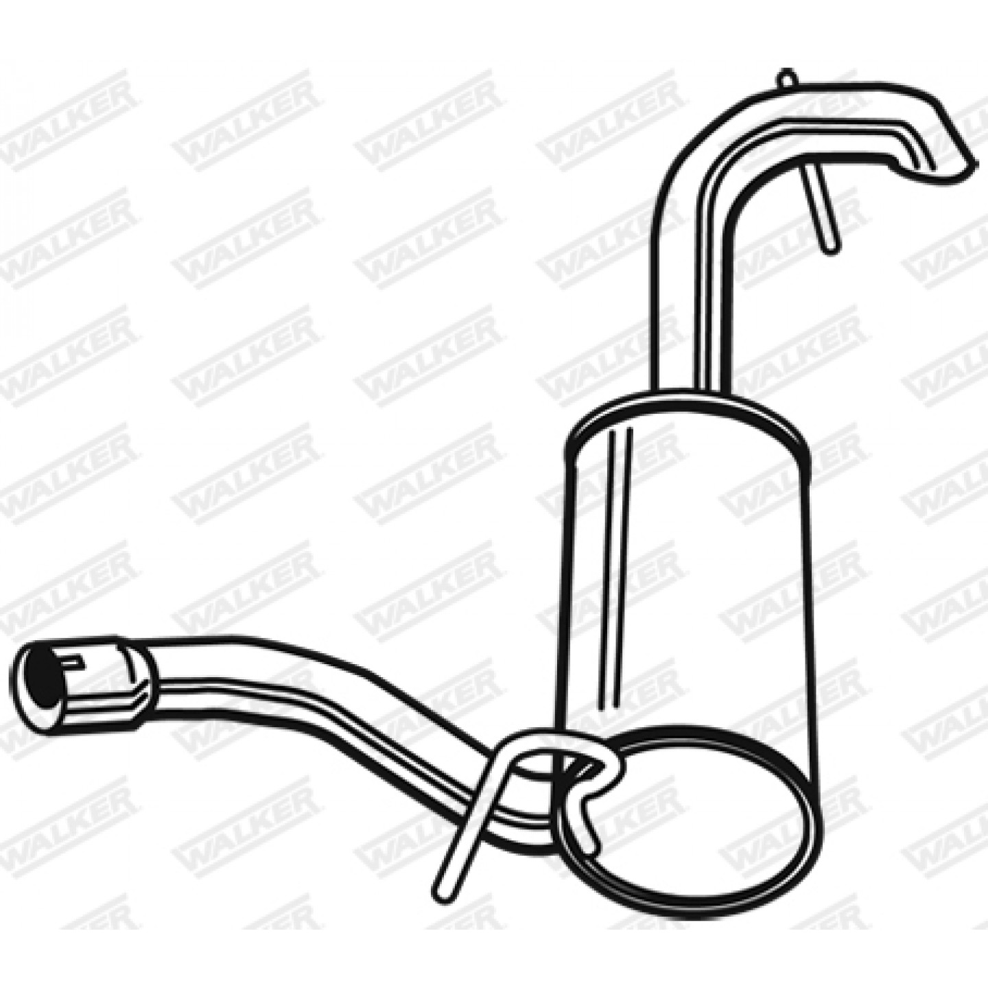 كاتم الصوت الخلفي WALKER 23888