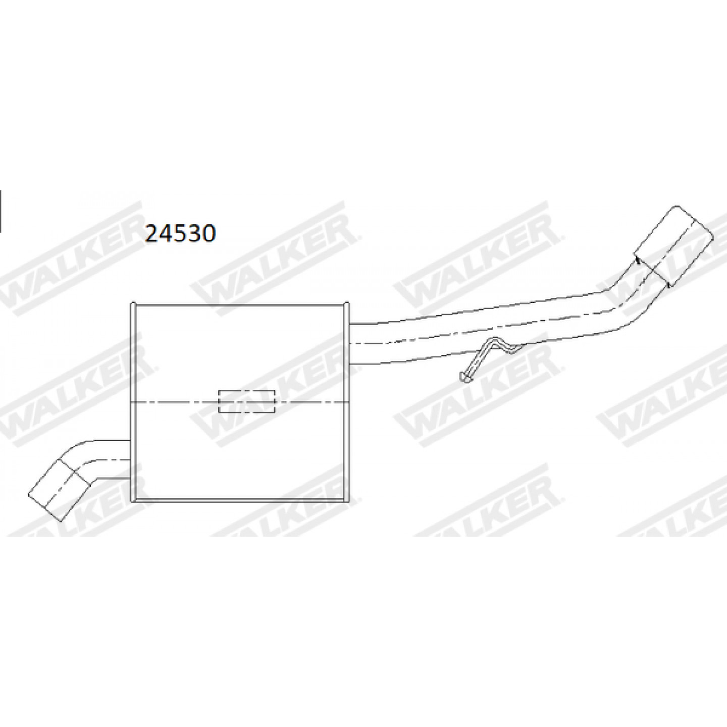 Silenciador posterior WALKER 24530
