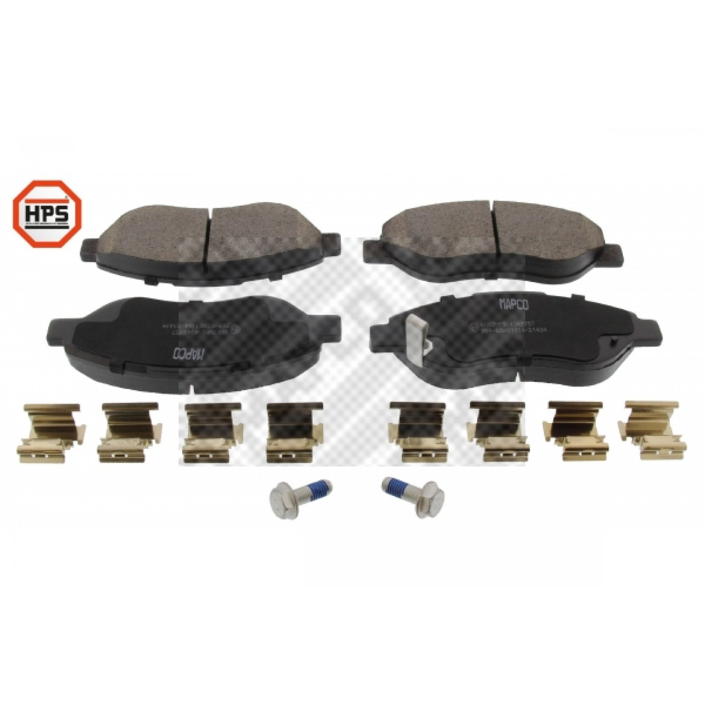Kit de plaquettes de frein, frein à disque MAPCO 6007HPS