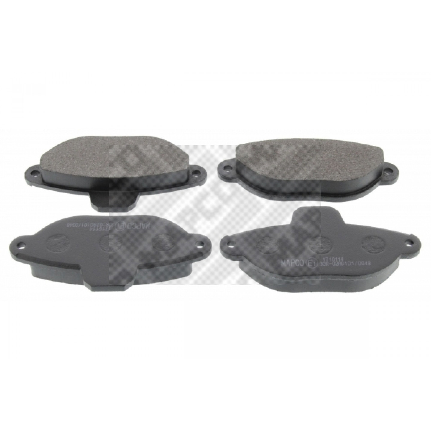 Kit pastiglie freno, Freno a disco MAPCO 6393