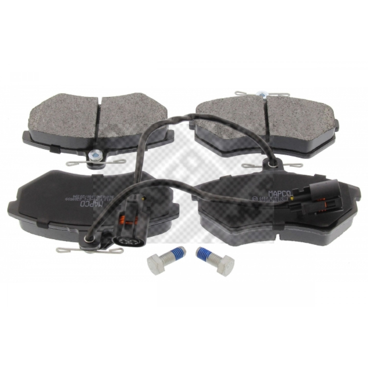 Kit de plaquettes de frein, frein à disque MAPCO 6412