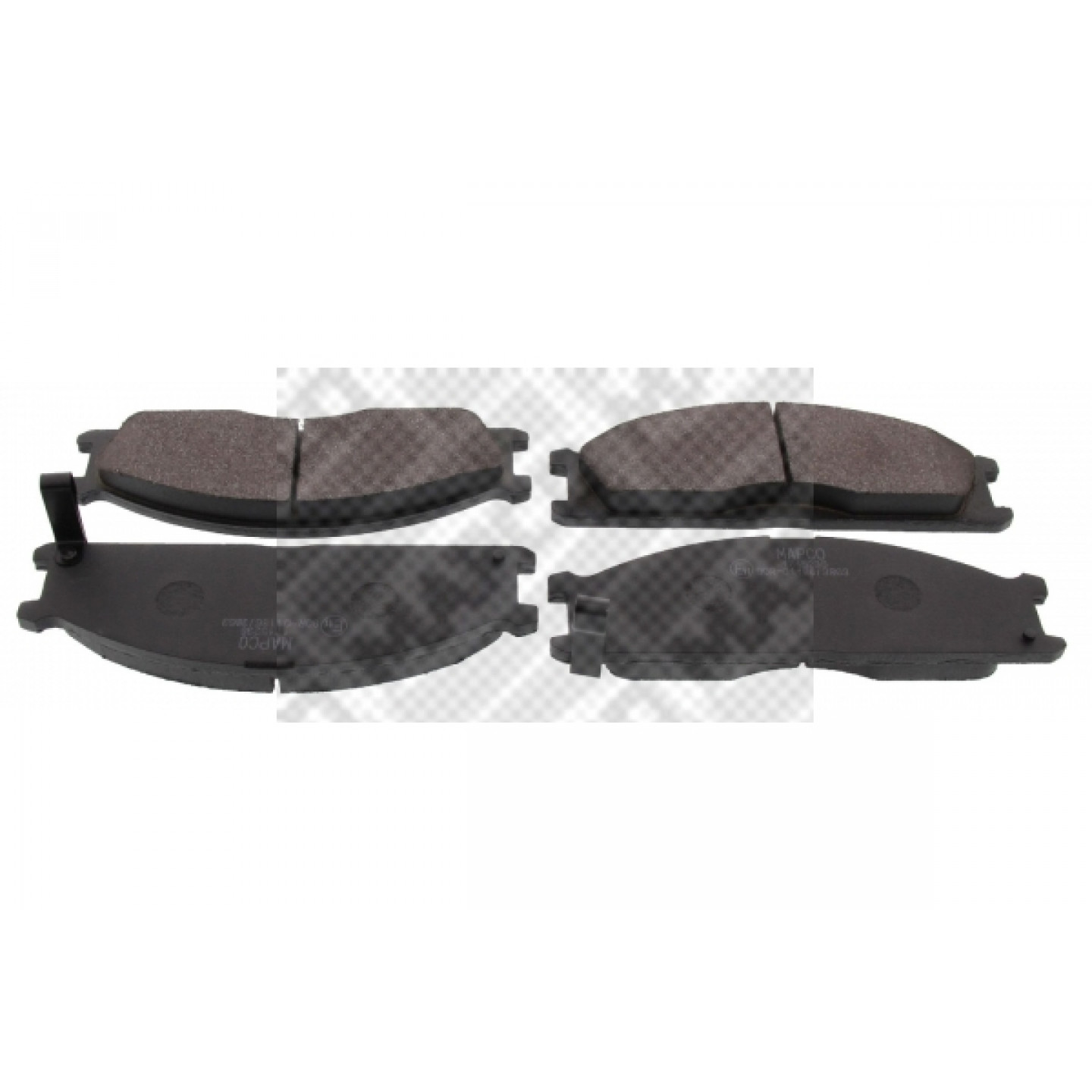 Kit pastiglie freno, Freno a disco MAPCO 6458