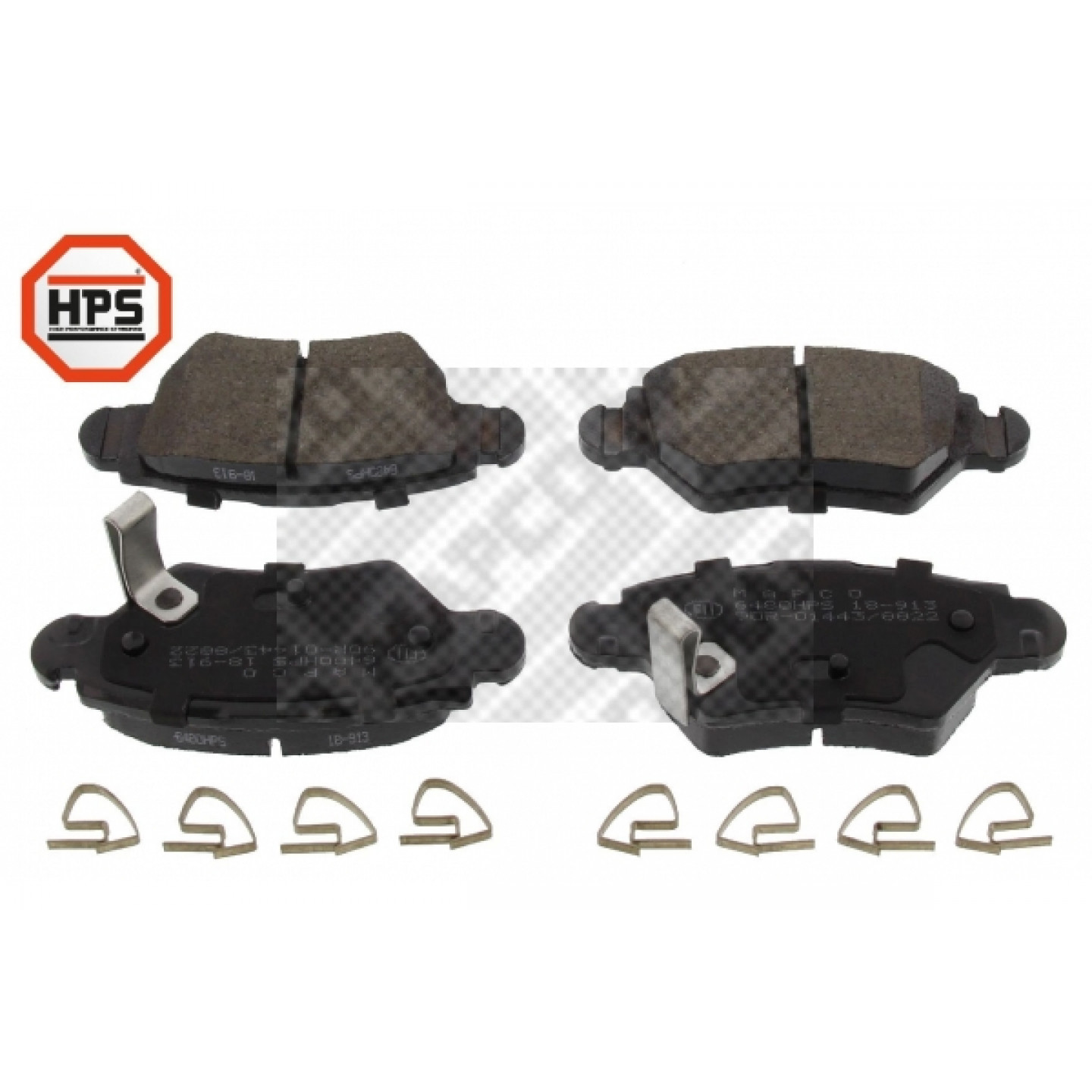 Kit pastiglie freno, Freno a disco MAPCO 6480HPS