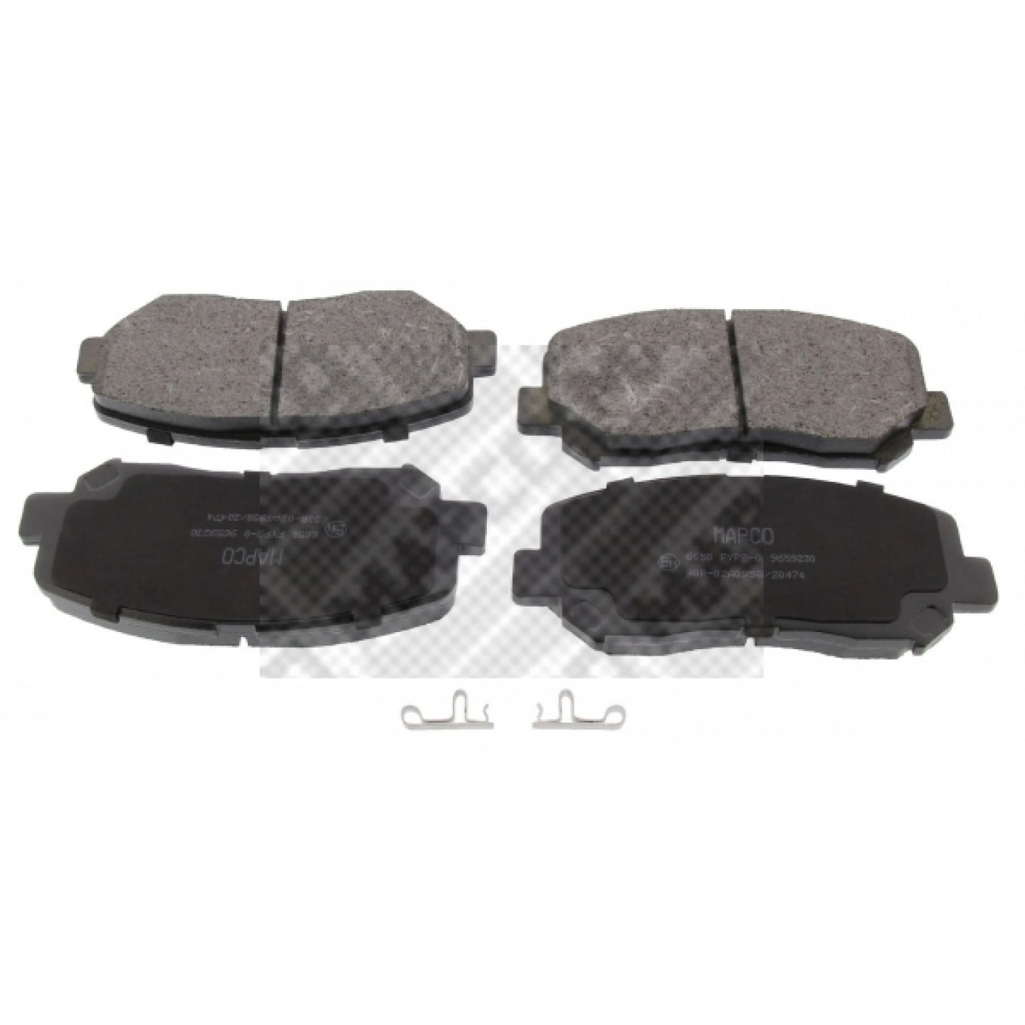 Kit pastiglie freno, Freno a disco MAPCO 6650