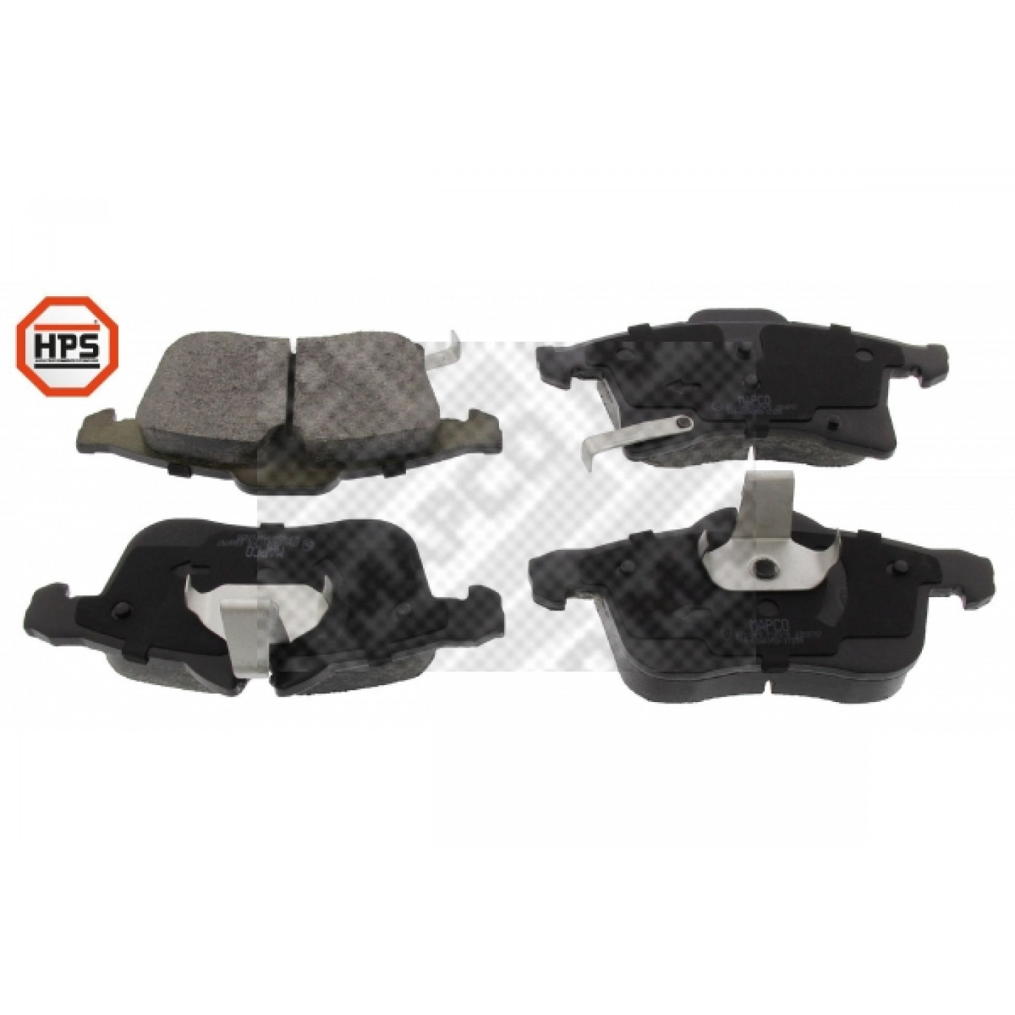 Kit pastiglie freno, Freno a disco MAPCO 6710HPS