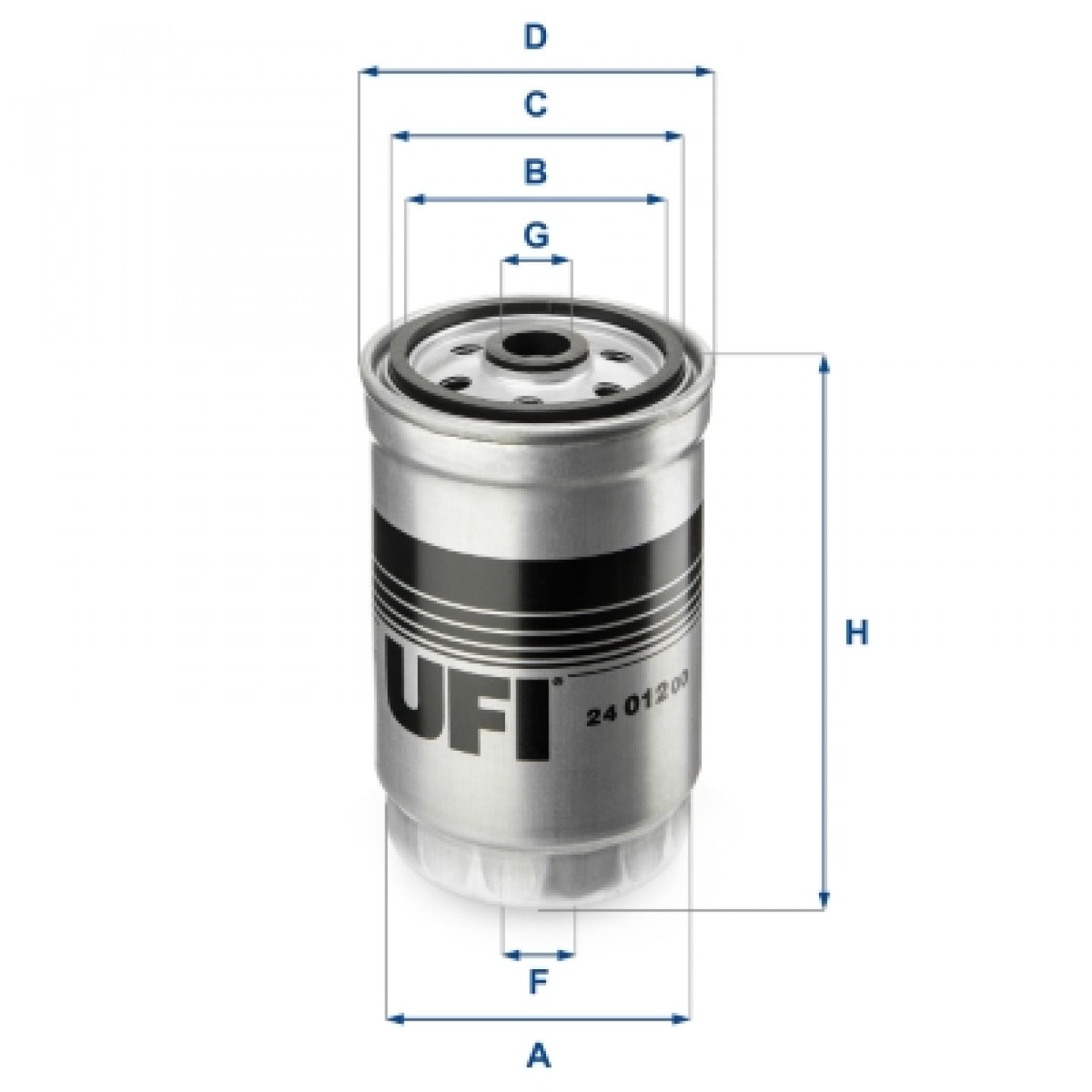 Filtro combustible UFI 24.012.00