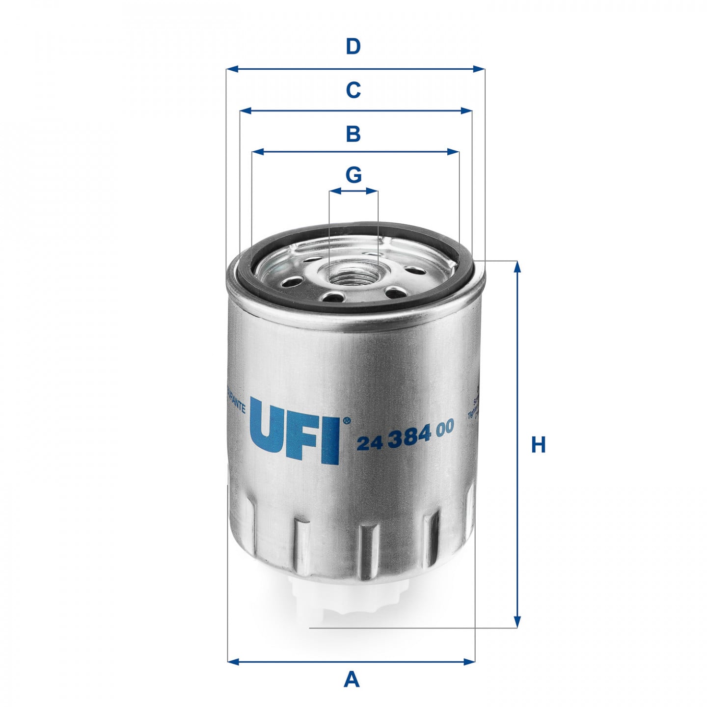 Filtro combustible UFI 24.384.00