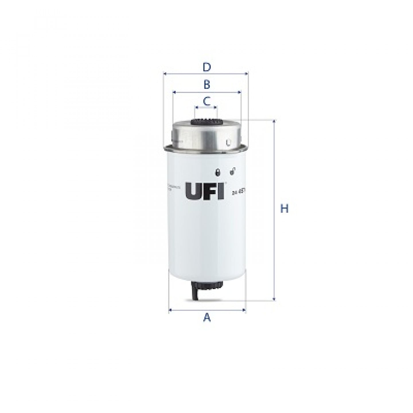 Filtro carburante UFI 24.457.00