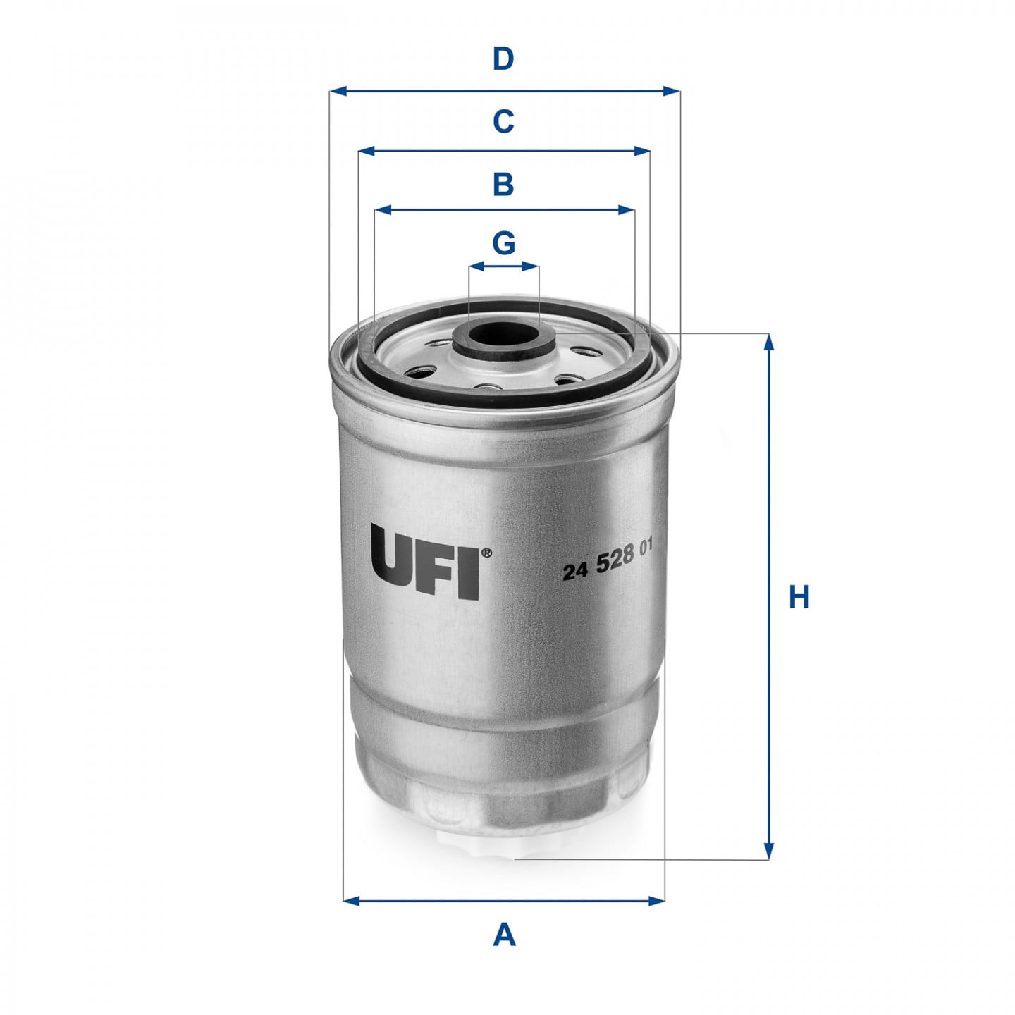 Filtro combustible UFI 24.528.01