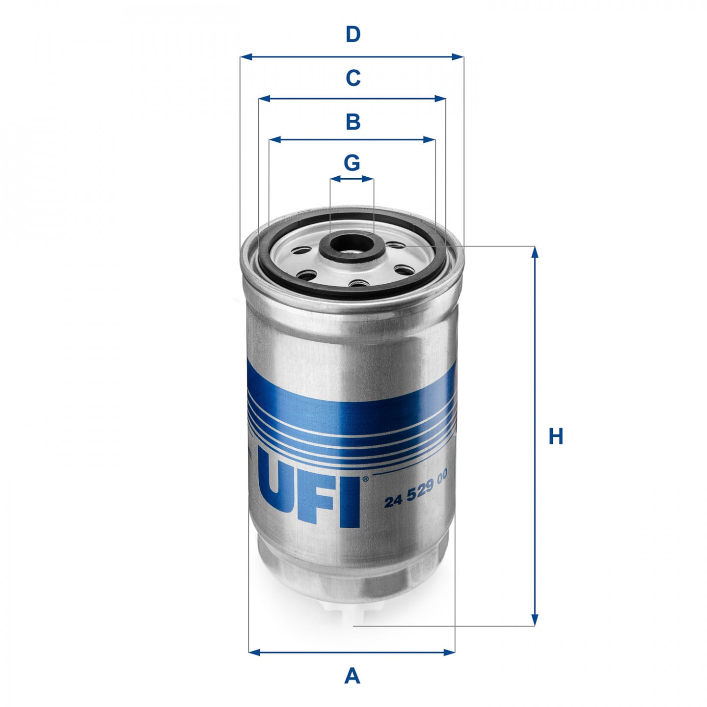 Filtro carburante UFI 24.529.00