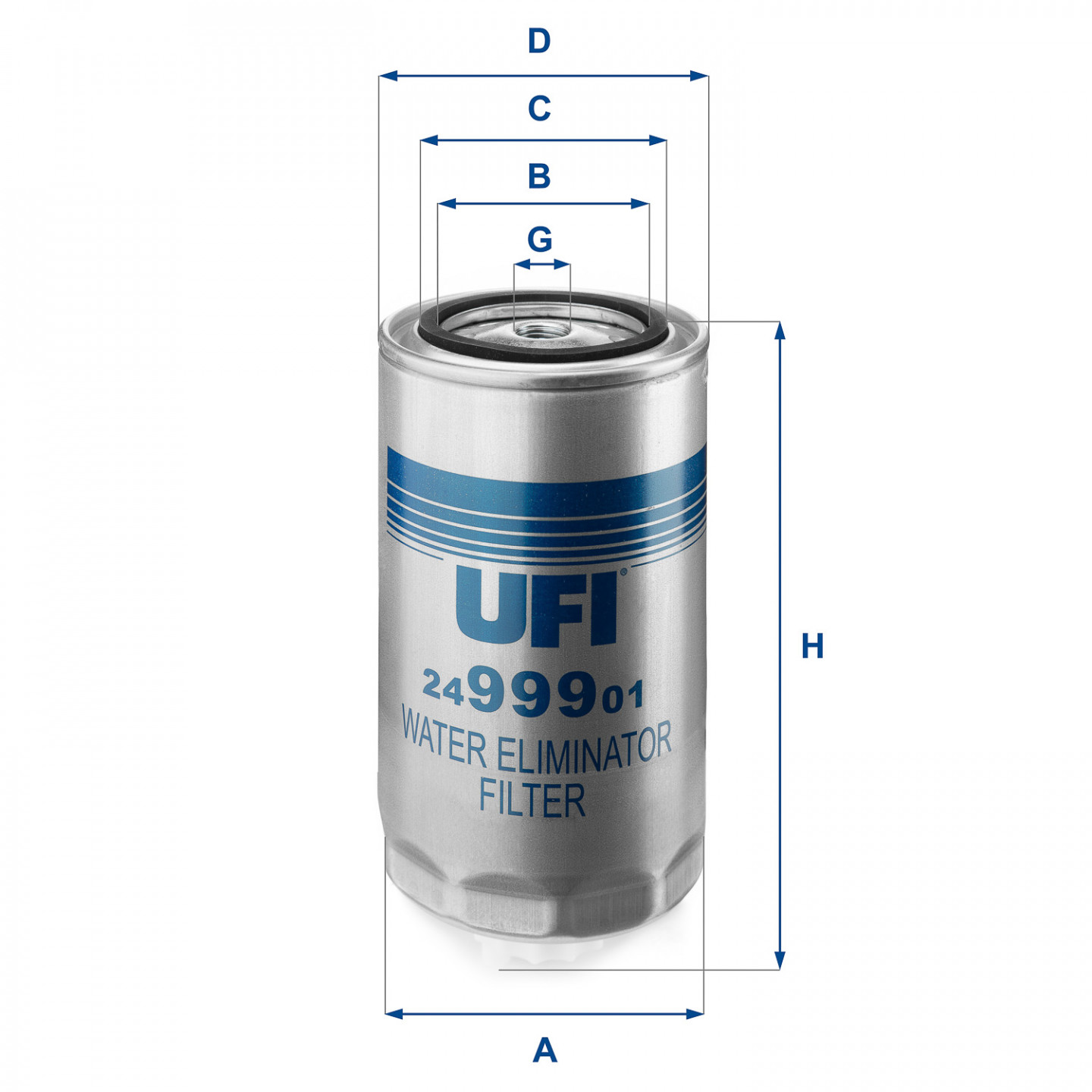 Filtro combustible UFI 24.999.01
