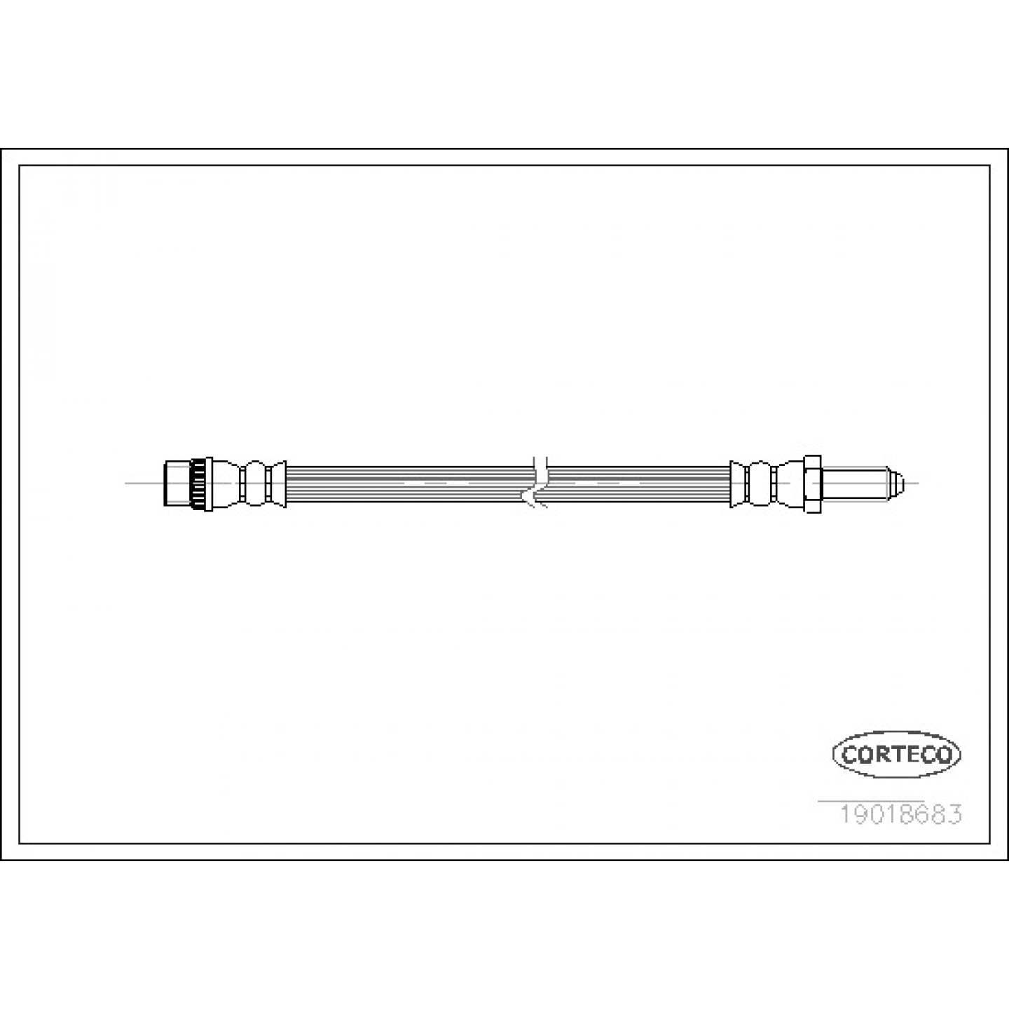 Bremsschlauch CORTECO 19018683