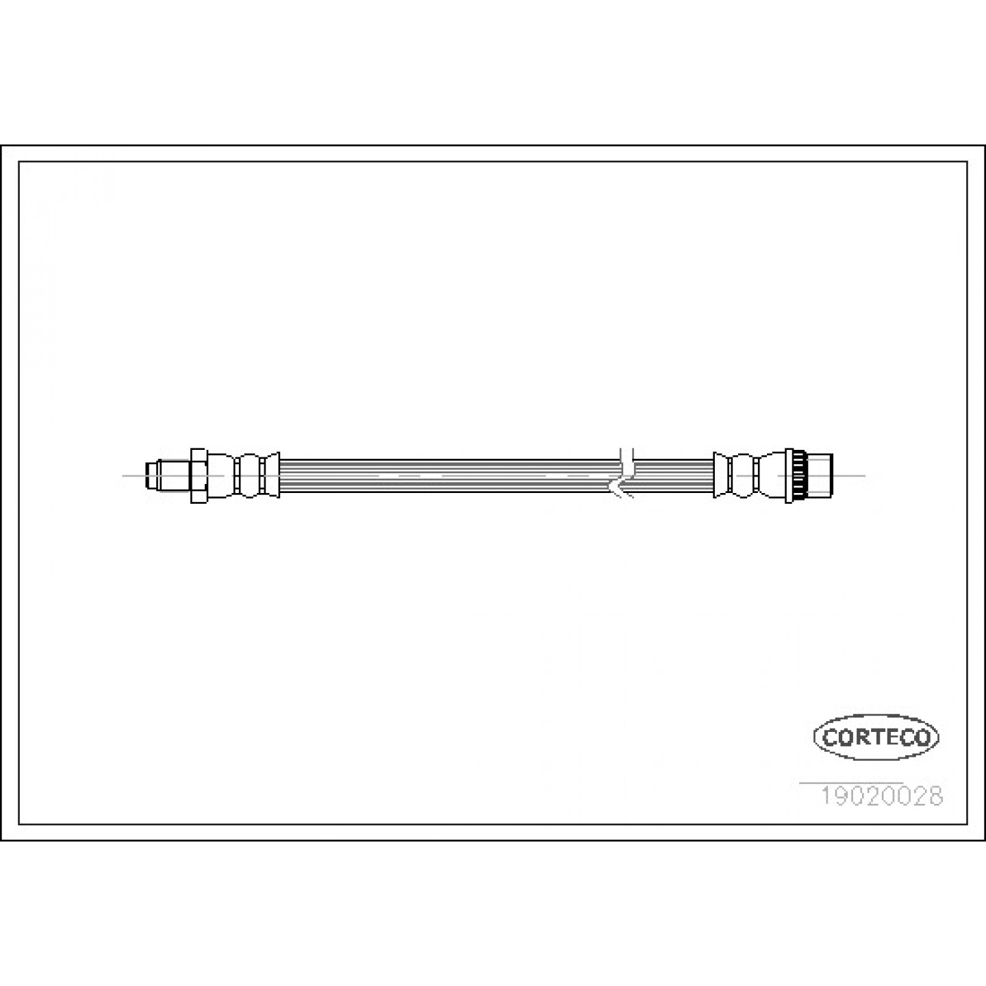 Bremsschlauch CORTECO 19020028