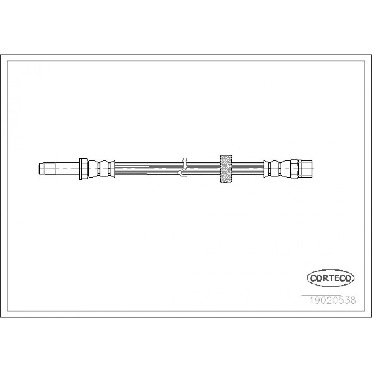 Bremsschlauch CORTECO 19020538