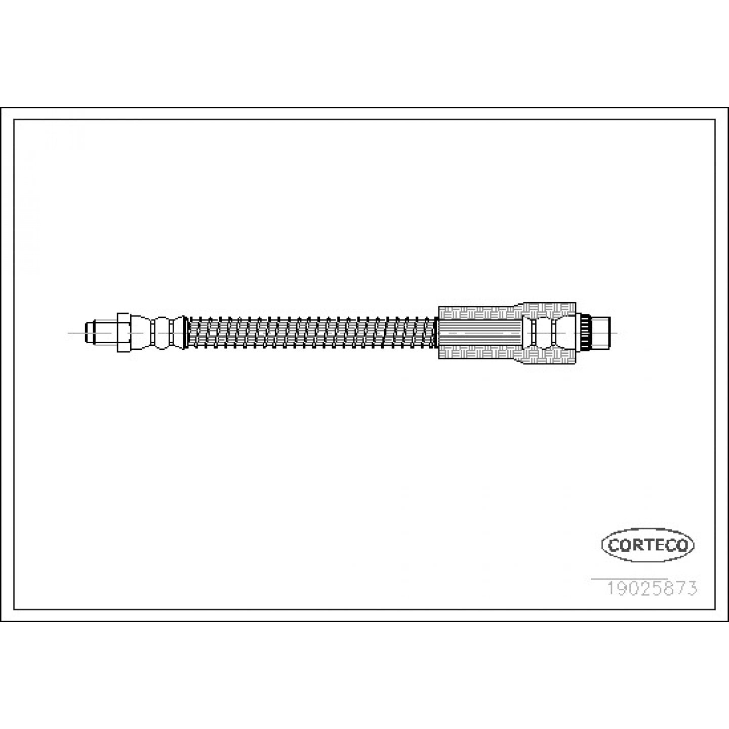 Bremsschlauch CORTECO 19025873
