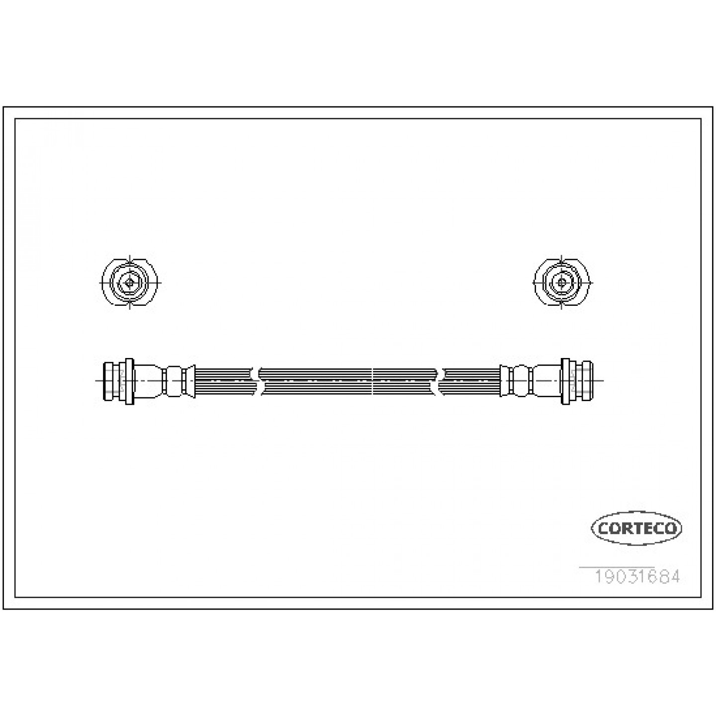 Bremsschlauch CORTECO 19031684