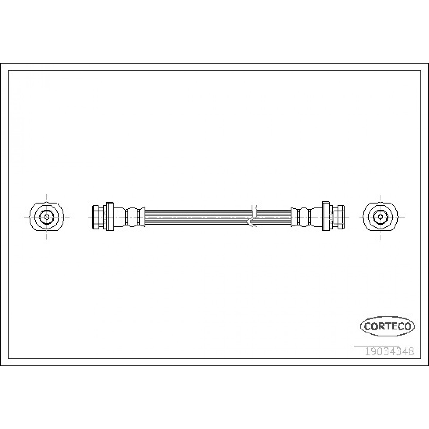 Bremsschlauch CORTECO 19034348