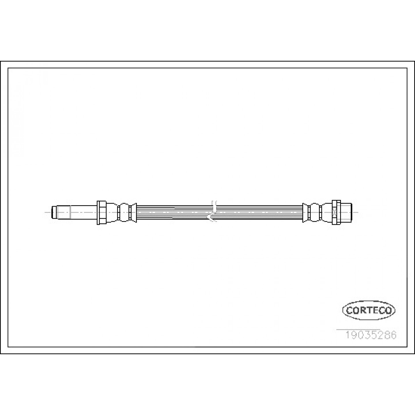 Bremsschlauch CORTECO 19035286