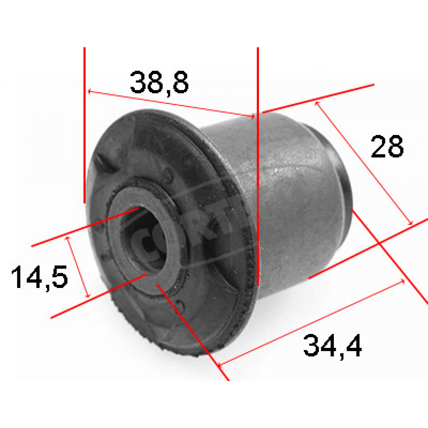 Querlenker-/Nachlauflenkerbuchse CORTECO 21652774