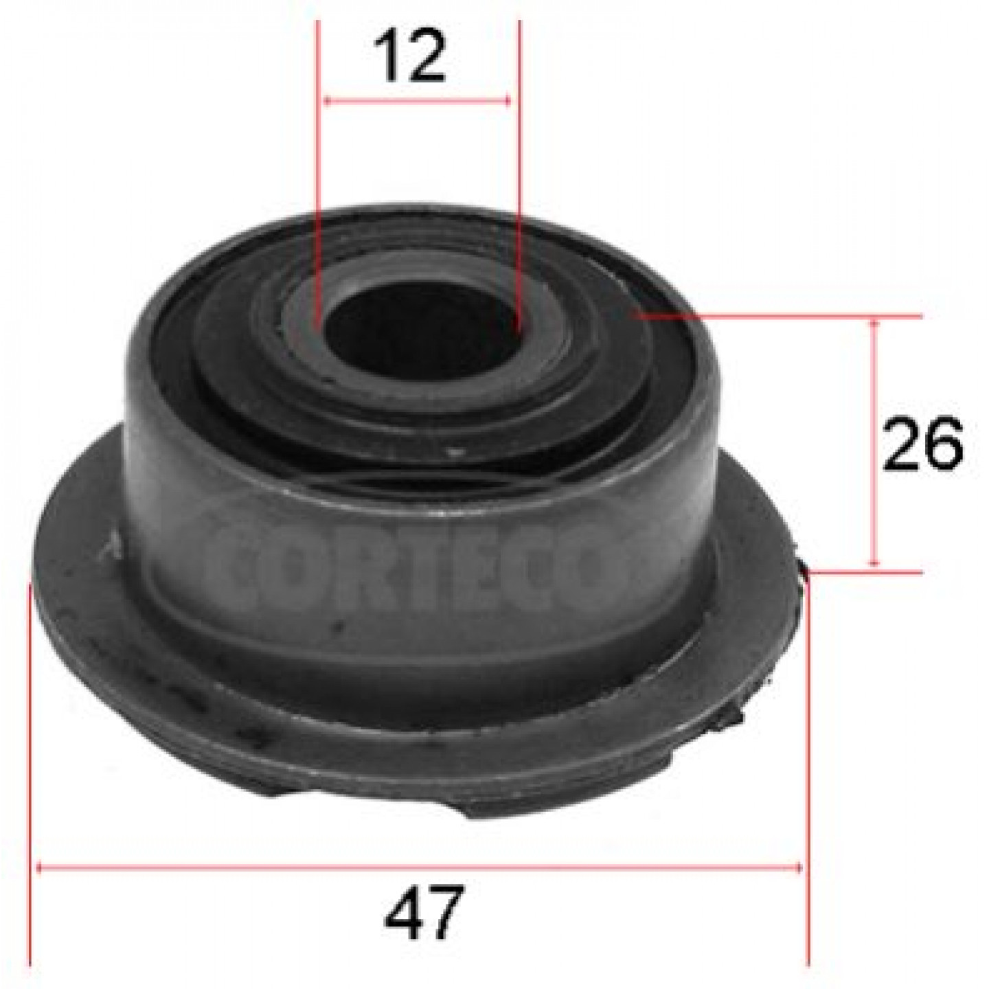 Querlenker-/Nachlauflenkerbuchse CORTECO 80000954