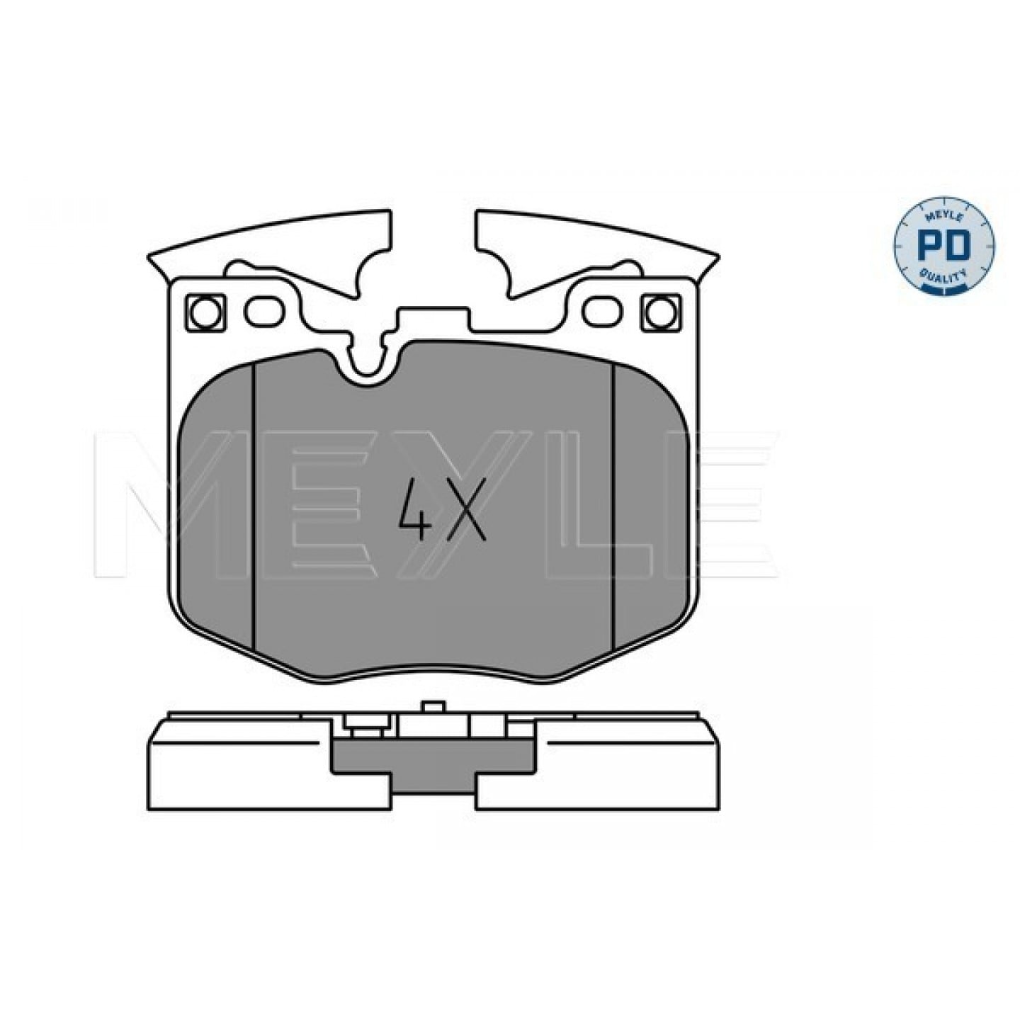 MEYLE 025 213 0515 / Pd Set Pastiglia Freno,Freno a