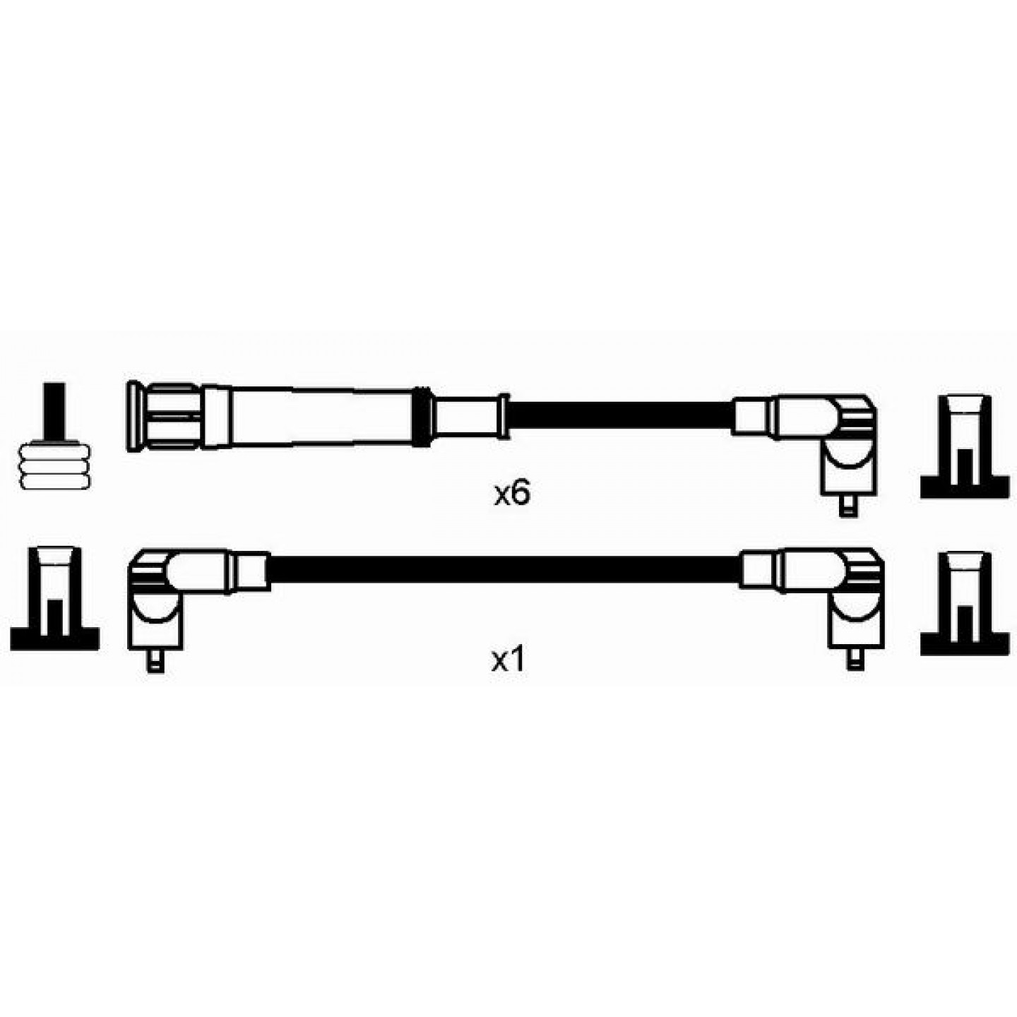 Kit Cavi Accensione NGK 347 Mitsubishi Space Star Lancer MD365102