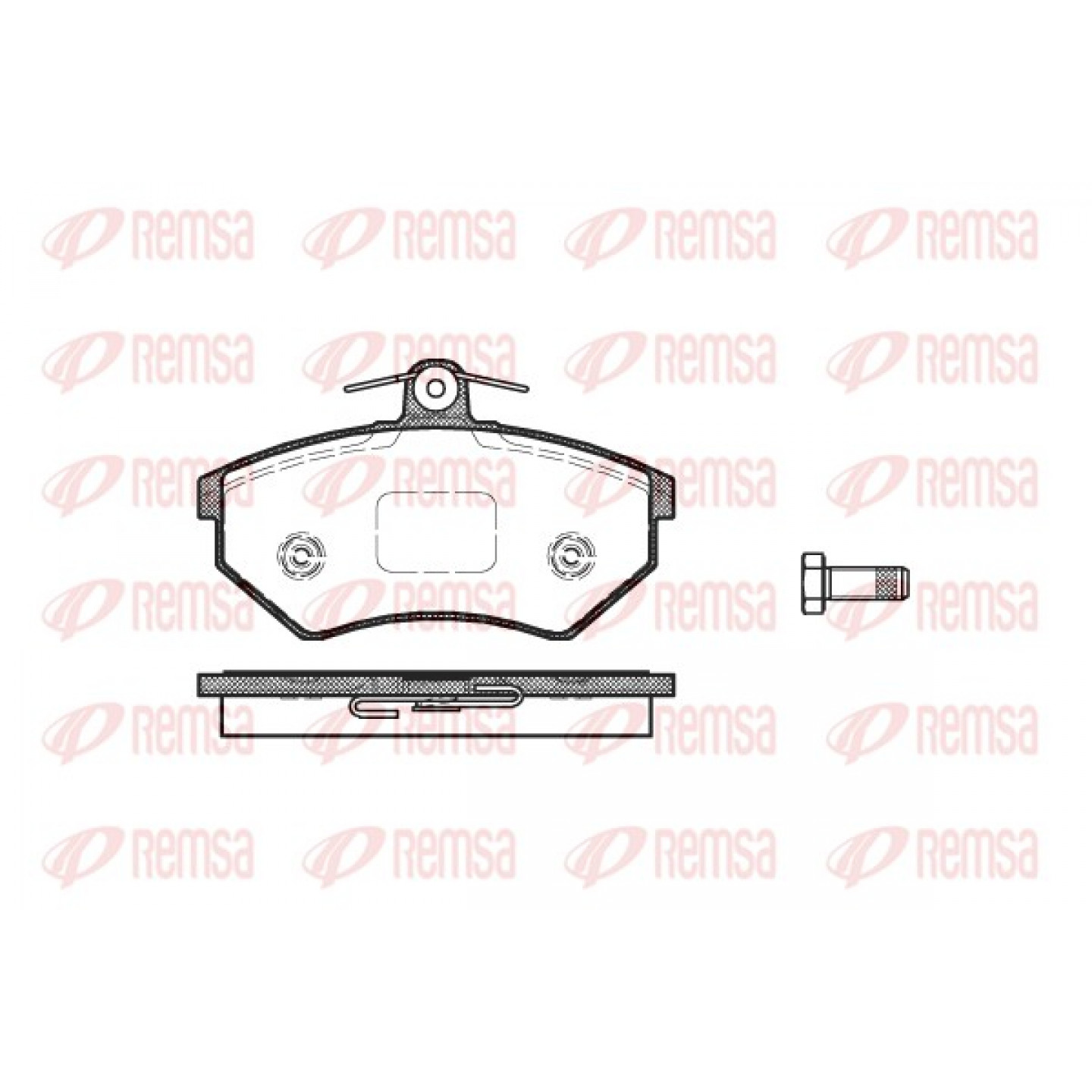 Kit de plaquettes de frein, frein à disque REMSA 0134.50