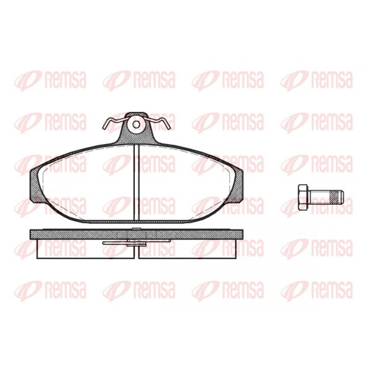 Kit pastiglie freno, Freno a disco REMSA 0156.00