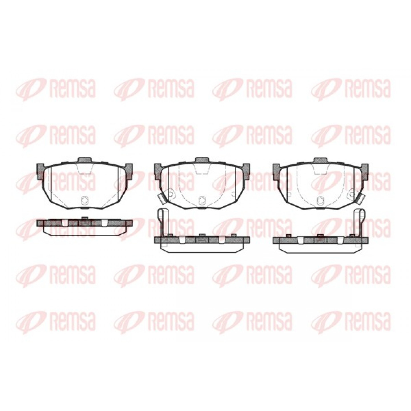 Kit pastiglie freno, Freno a disco REMSA 0294.22