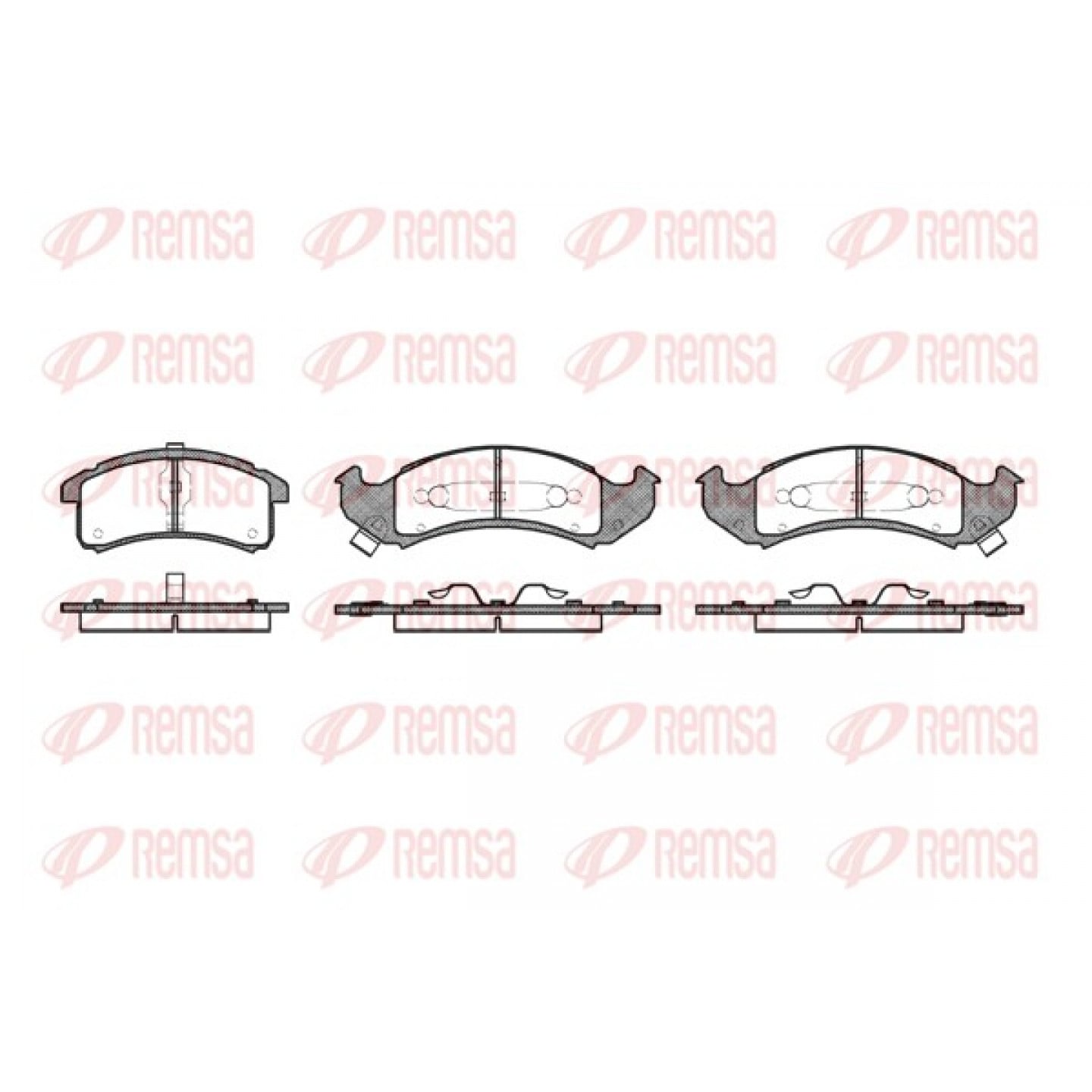 Kit pastiglie freno, Freno a disco REMSA 0537.02