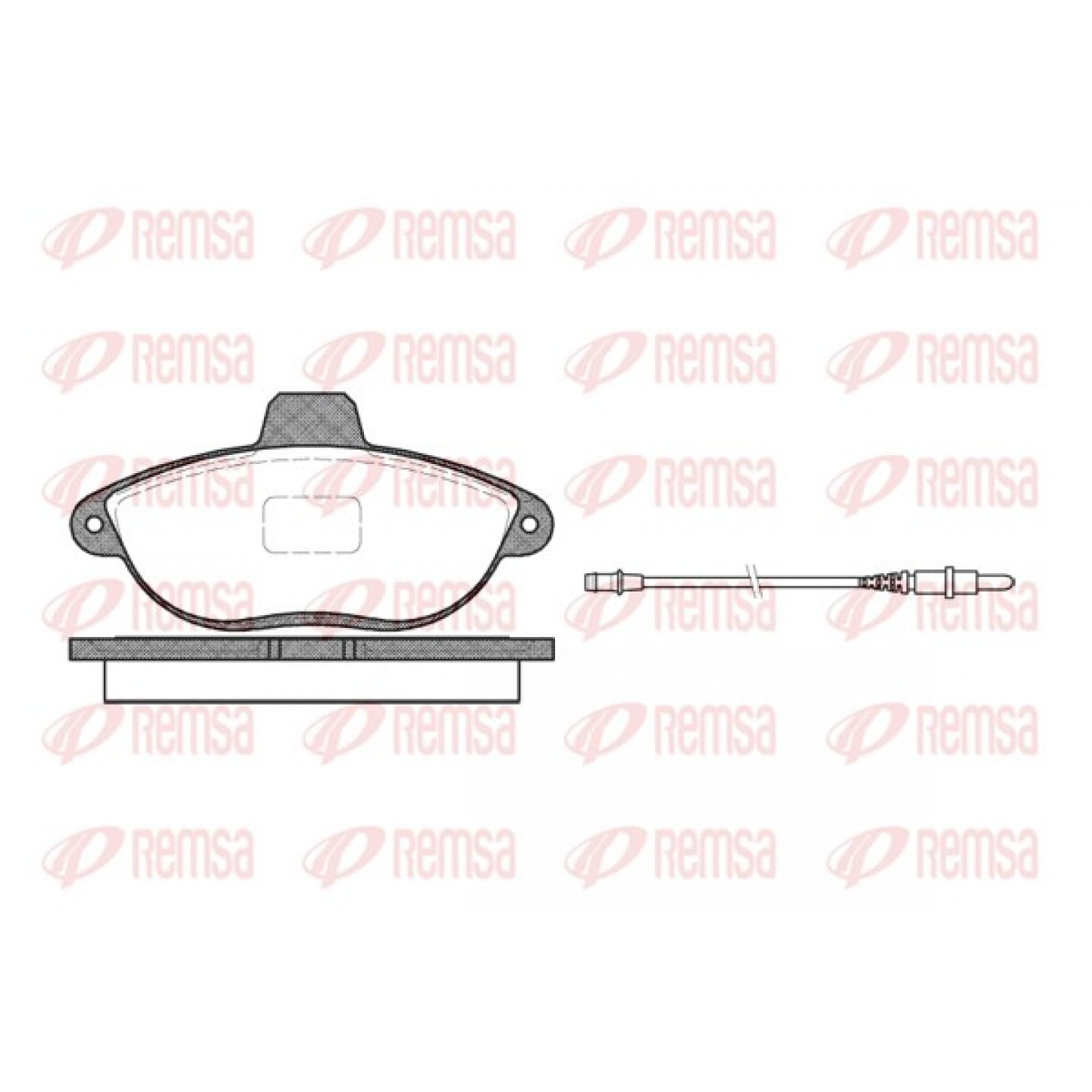 Kit de plaquettes de frein, frein à disque REMSA 0602.02