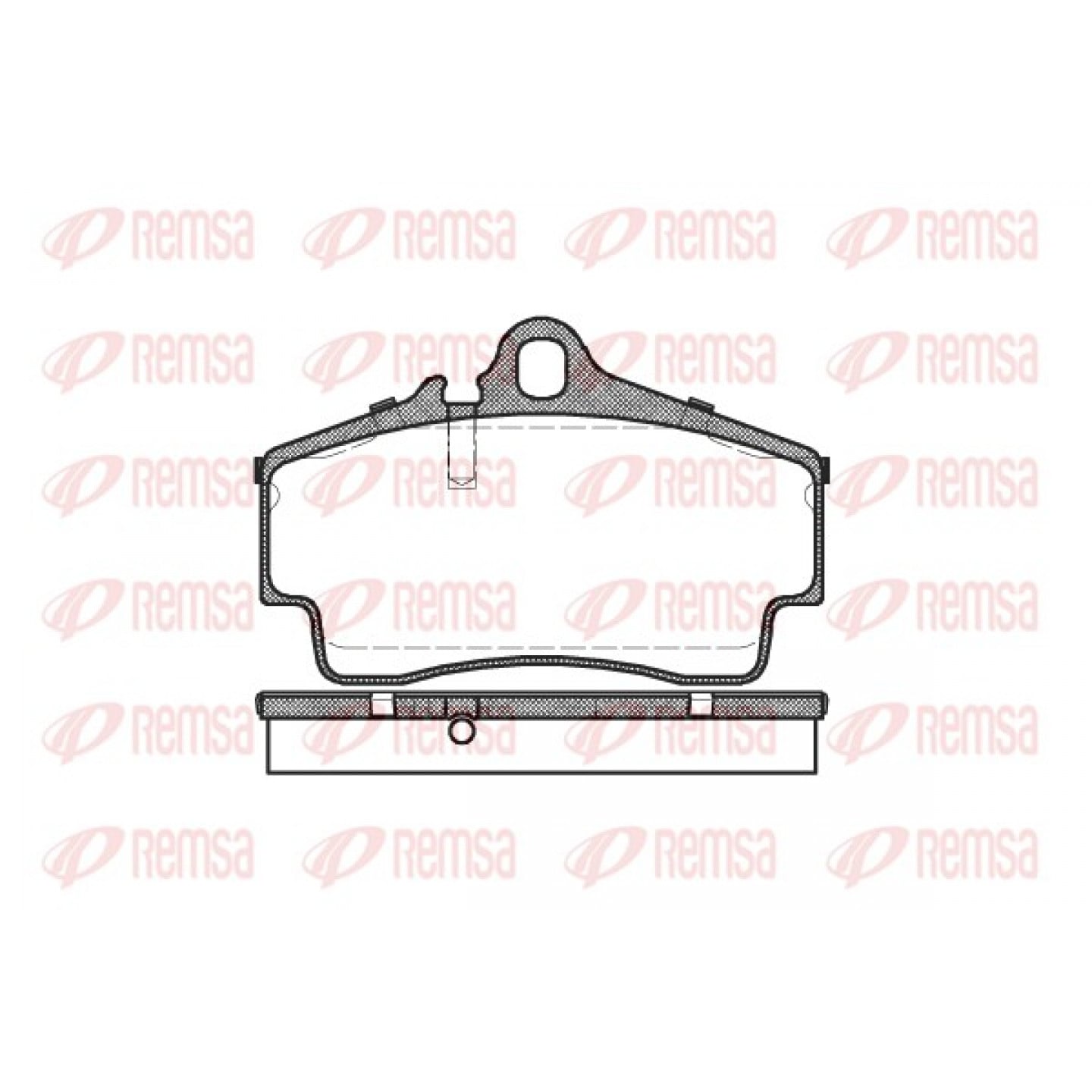 Kit pastiglie freno, Freno a disco REMSA 0654.00