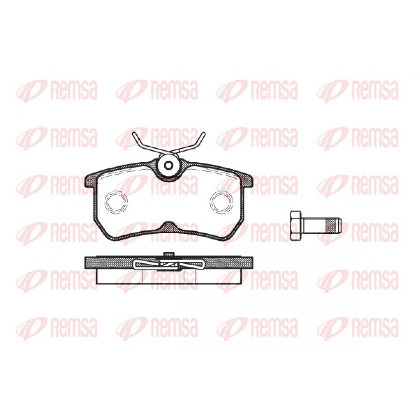 Kit pastiglie freno, Freno a disco REMSA 0693.00