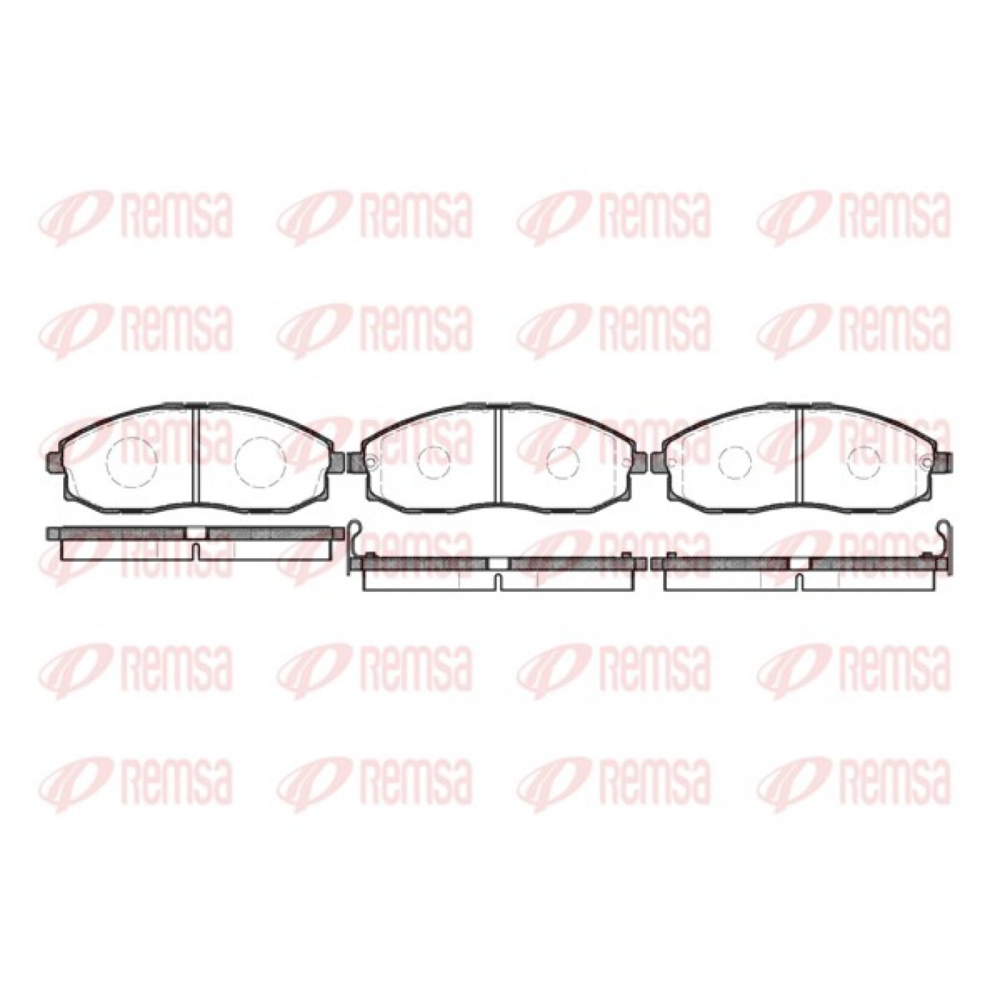 Kit pastiglie freno, Freno a disco REMSA 0703.02