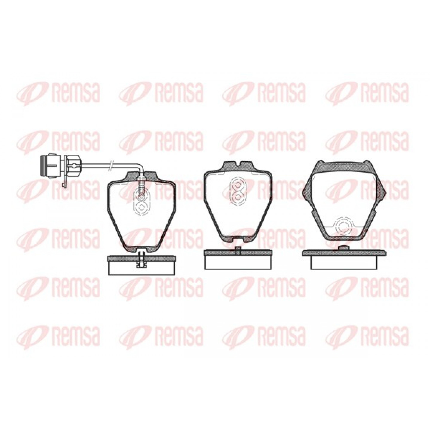 Kit pastiglie freno, Freno a disco REMSA 0752.12