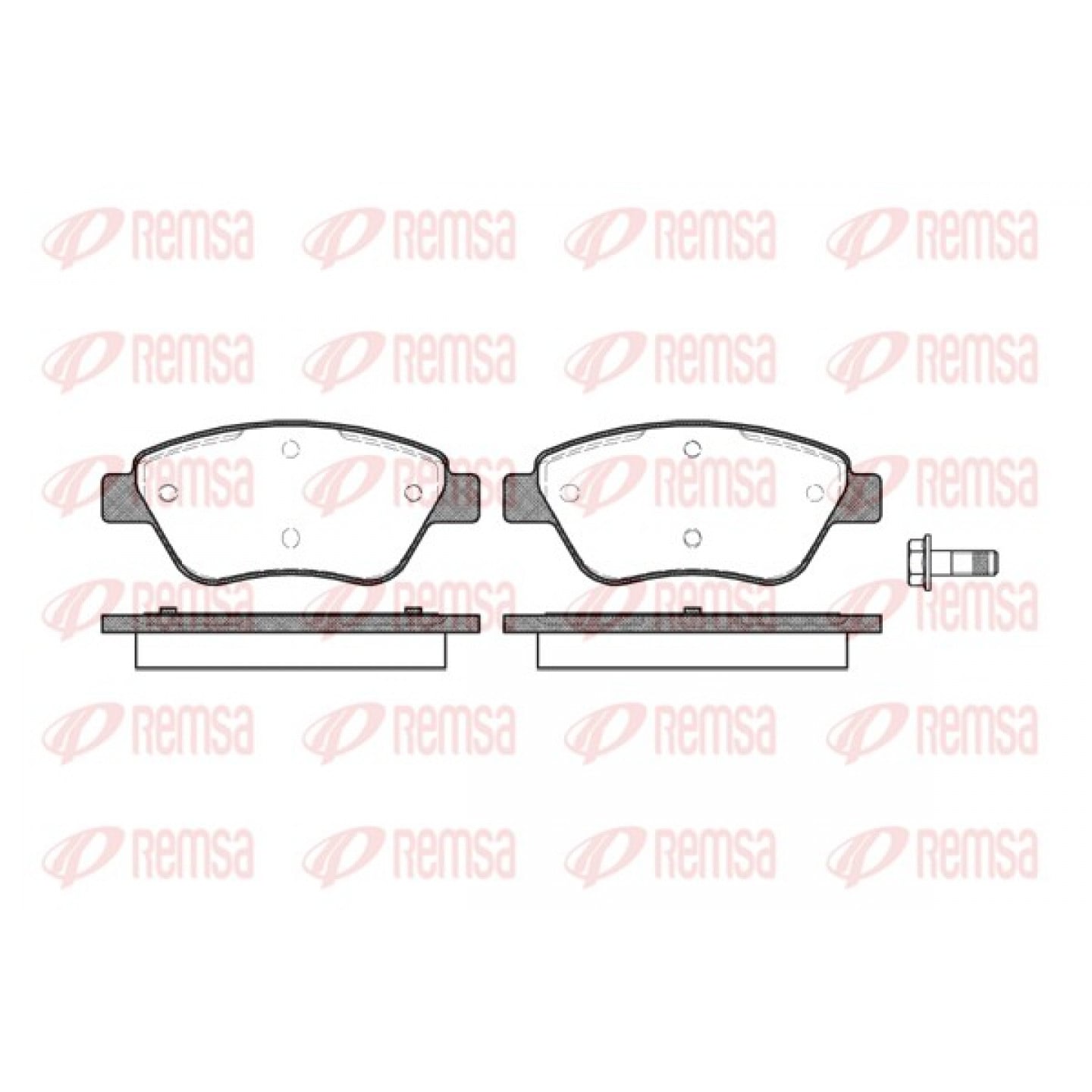 Kit pastiglie freno, Freno a disco REMSA 0858.10