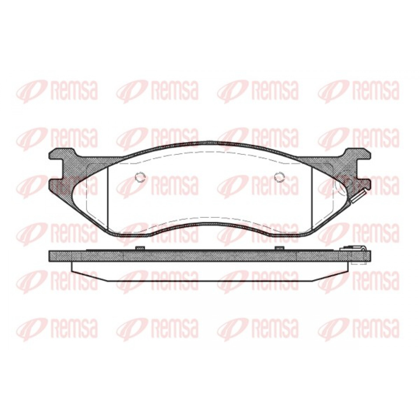 Kit pastiglie freno, Freno a disco REMSA 0887.04