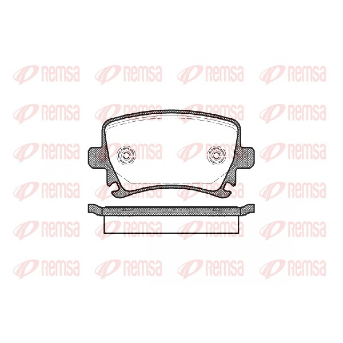 Kit pastiglie freno, Freno a disco REMSA 1031.00